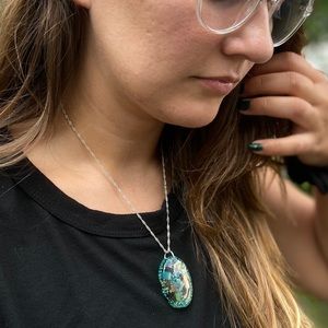 Ocean Necklace! Real shark teeth and silver chain